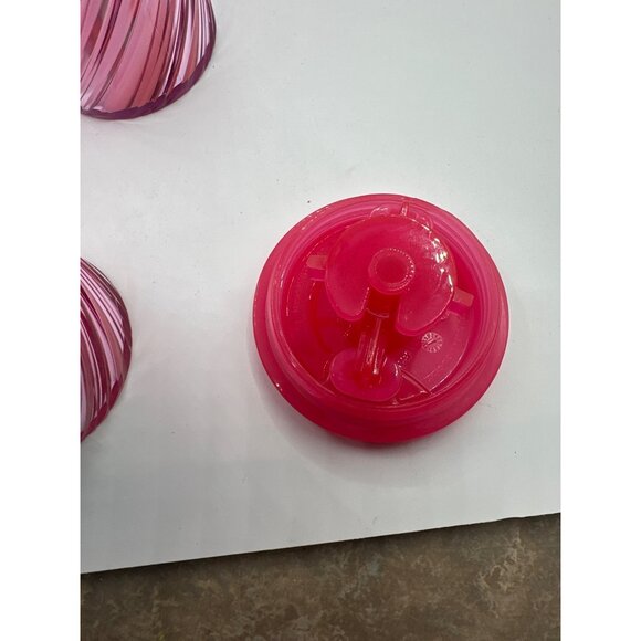 Starbucks Pink Swirl Tumbler 16 Oz / 473 Ml - Reusable Plastic Cup With Lid - Li - Picture 5 of 6